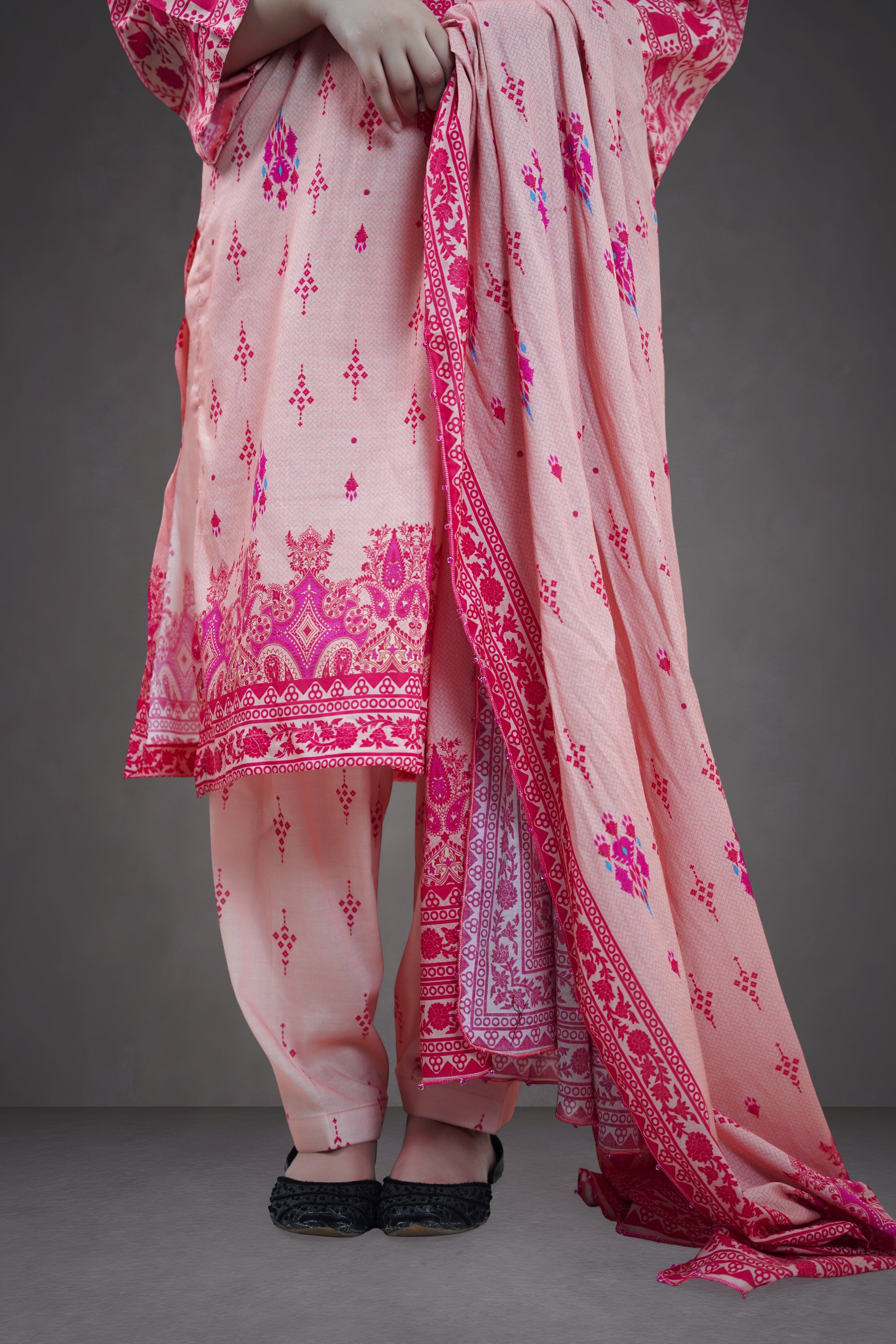 Blush Radiance 3-Piece Lawn Suit Unstitched (A-125)