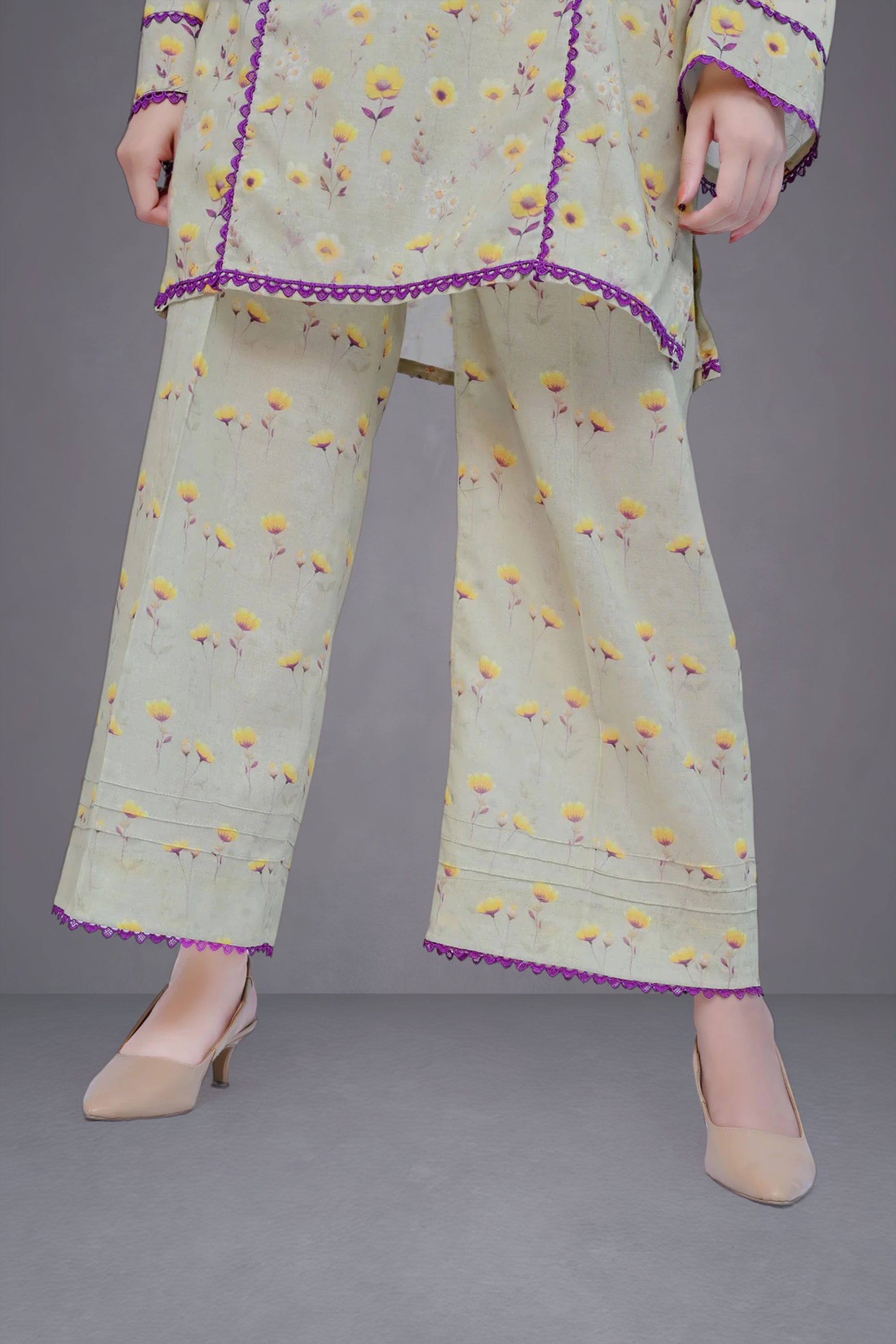 Daisy 3-Piece Lawn Suit Unstitched (A-114)