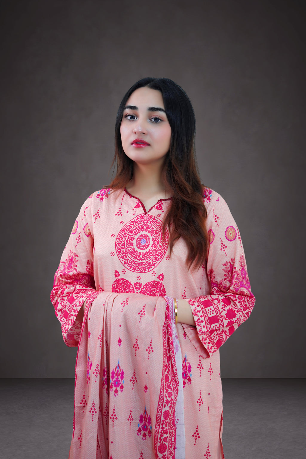 Blush Radiance 3-Piece Lawn Suit Unstitched (A-125)