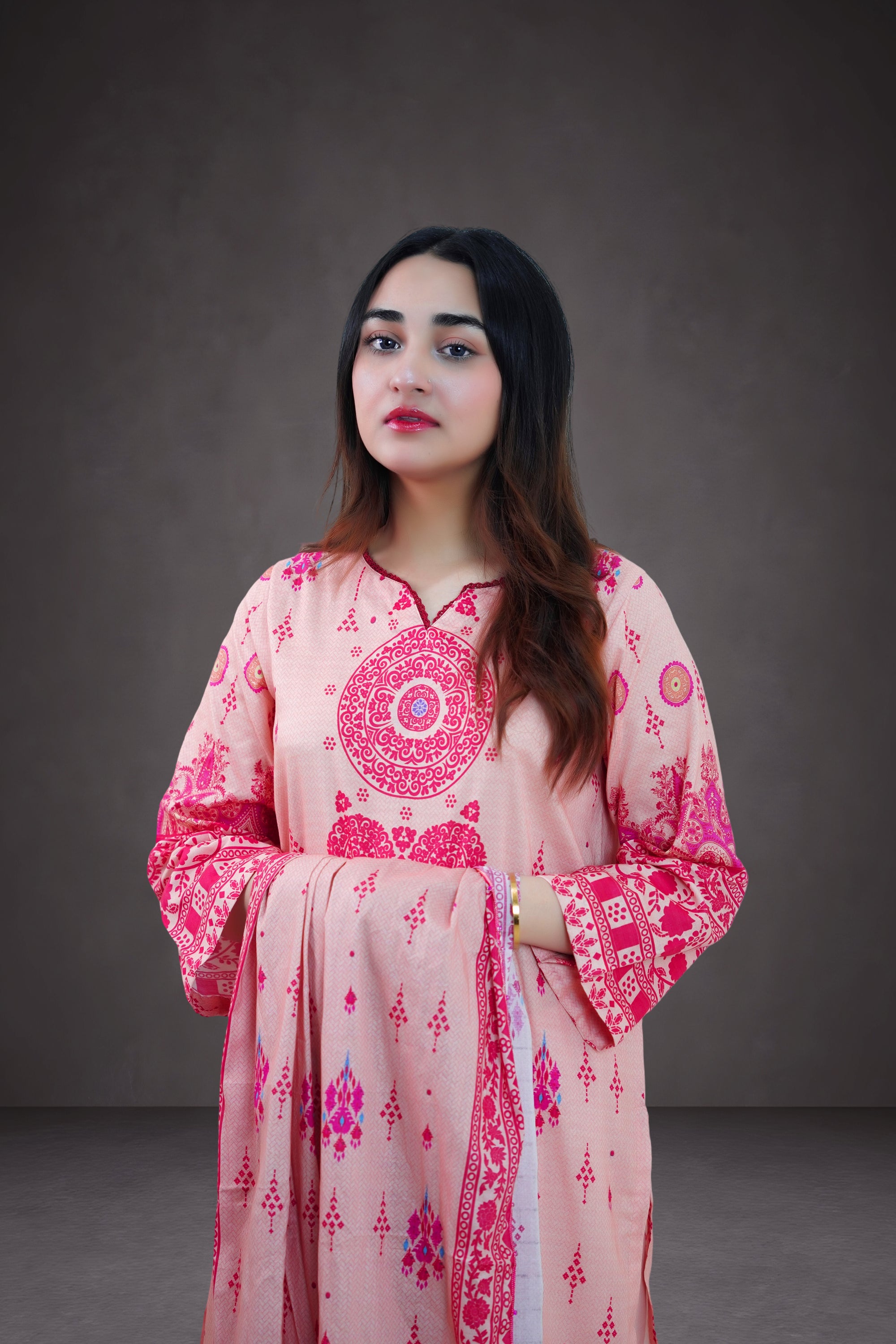 Blush Radiance 3-Piece Lawn Suit Unstitched (A-125)