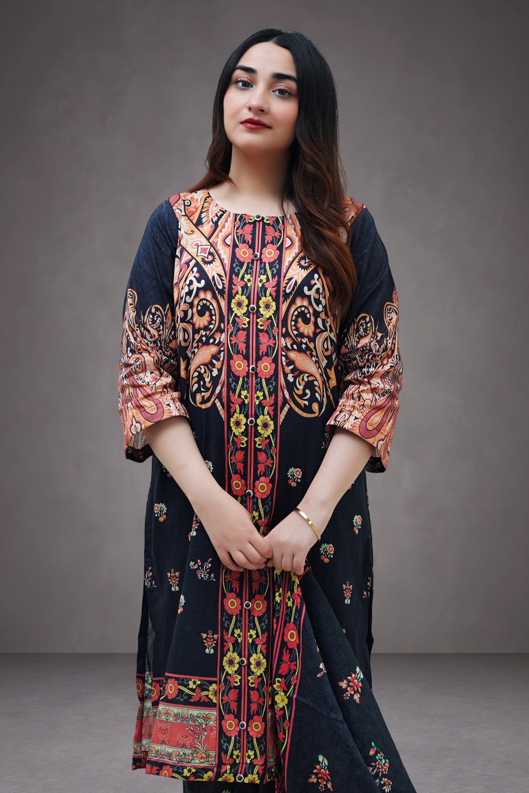 Plumeria 3-Piece Lawn Suit Unstitched (A-116)