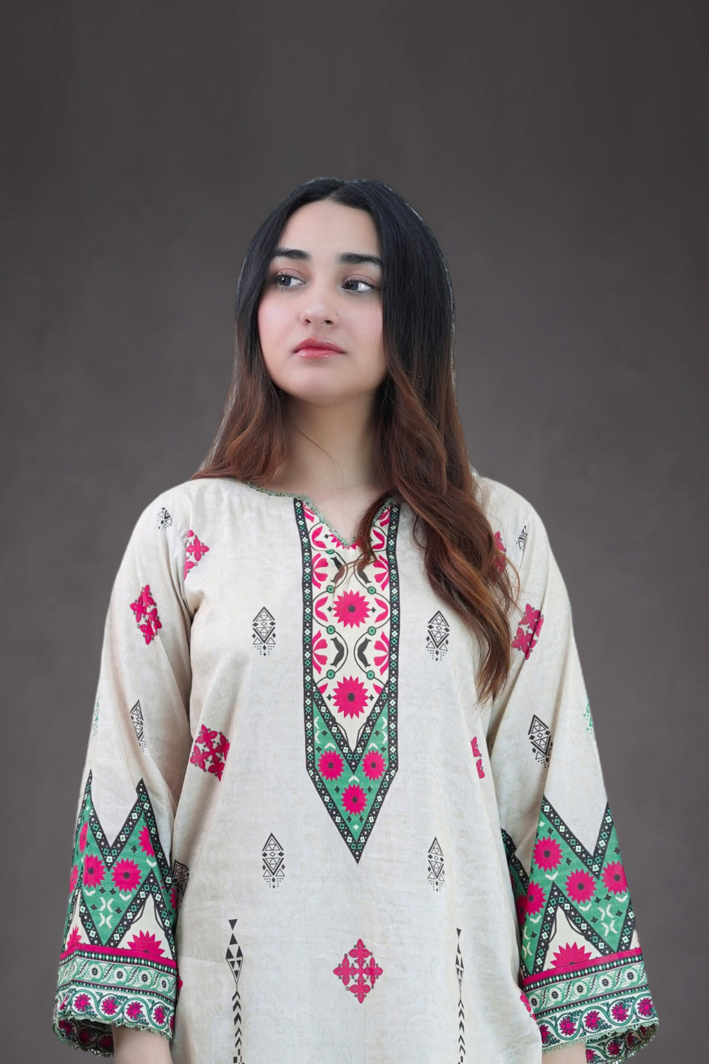 Desert Bloom 3-Piece Lawn Suit Unstitched (A-123)