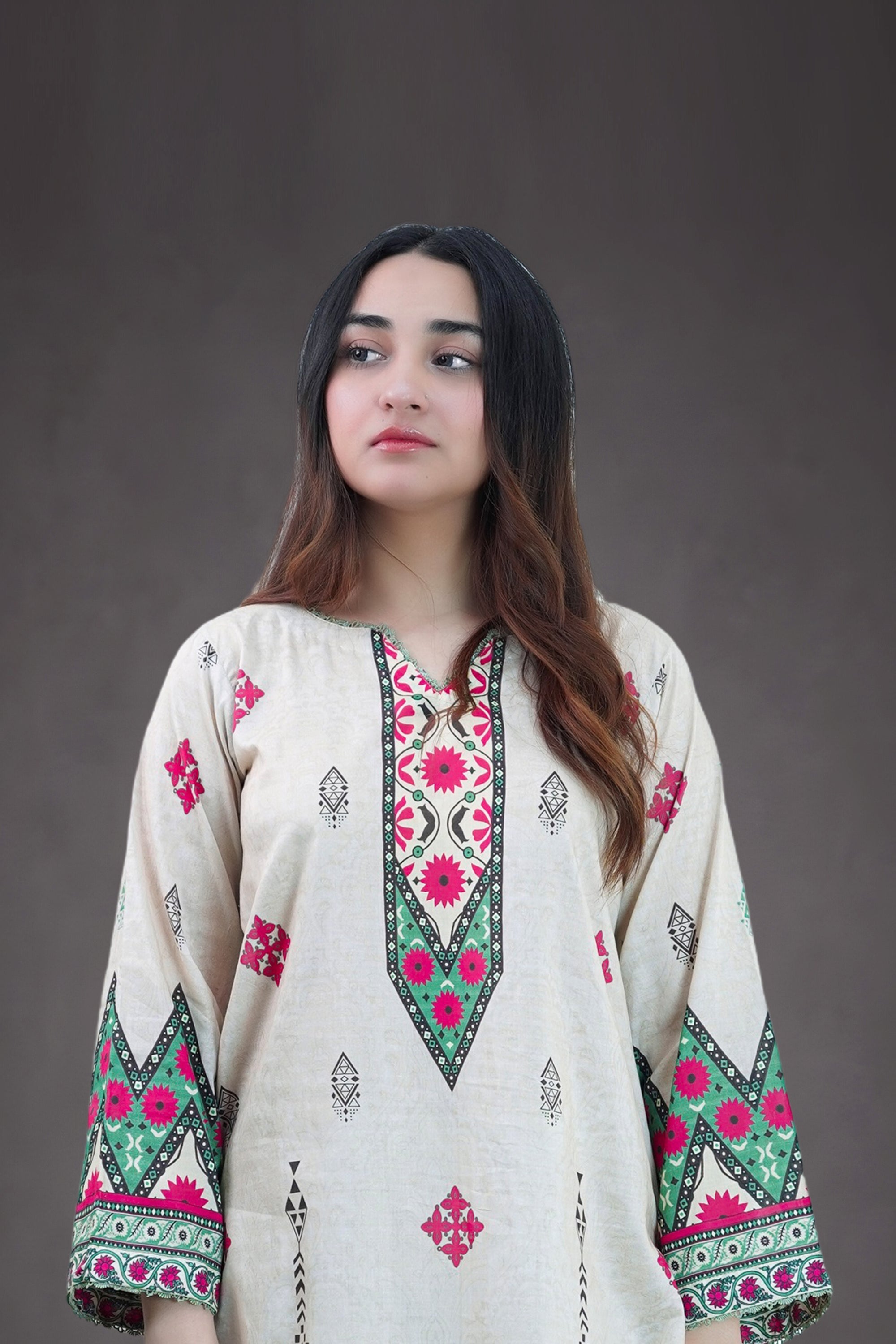 Desert Bloom 3-Piece Lawn Suit Unstitched (A-123)